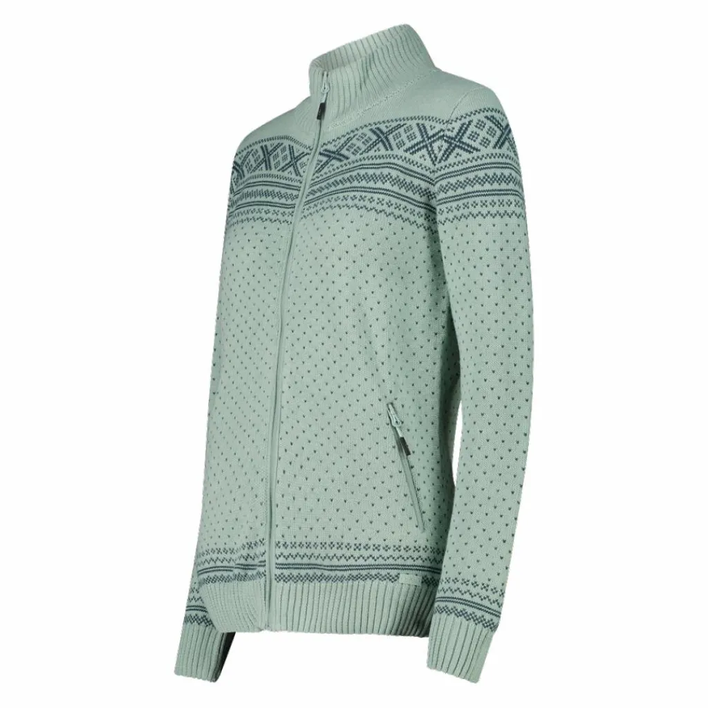 Damenjacke mit Reißverschluss aus Wooltech>CMP Best