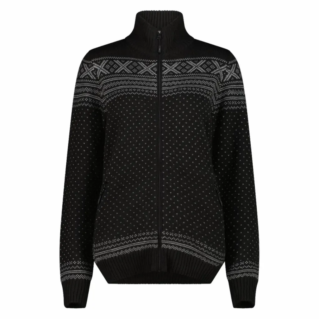 Damenjacke mit Reißverschluss aus Wooltech>CMP Best