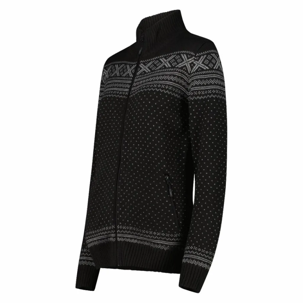 Damenjacke mit Reißverschluss aus Wooltech>CMP Best