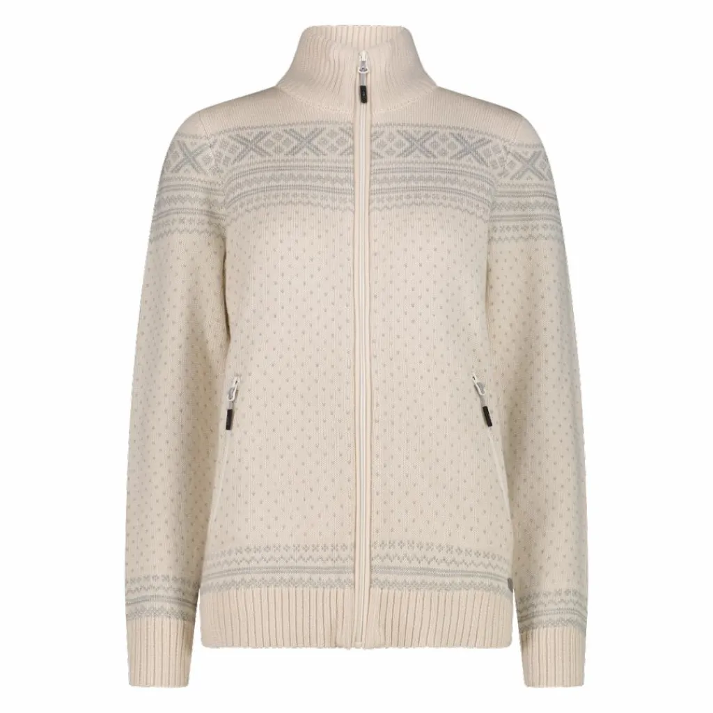 Damenjacke mit Reißverschluss aus Wooltech>CMP Best