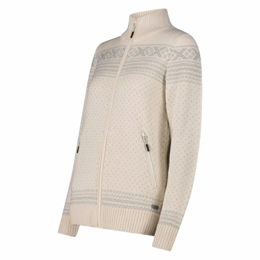 Damenjacke mit Reißverschluss aus Wooltech>CMP Best