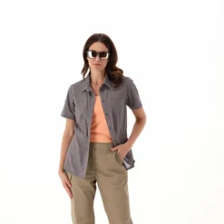 Damen-Kurzarm-shirt mit floralem Muster><noscript><img data-lazyloaded=