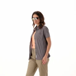 Damen-Kurzarm-shirt mit floralem Muster><noscript><img data-lazyloaded=