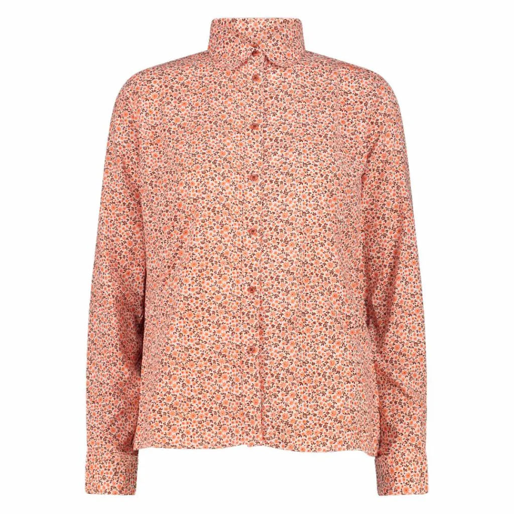 Damen-Langarm-shirt mit geometrischem Druck>CMP Hot