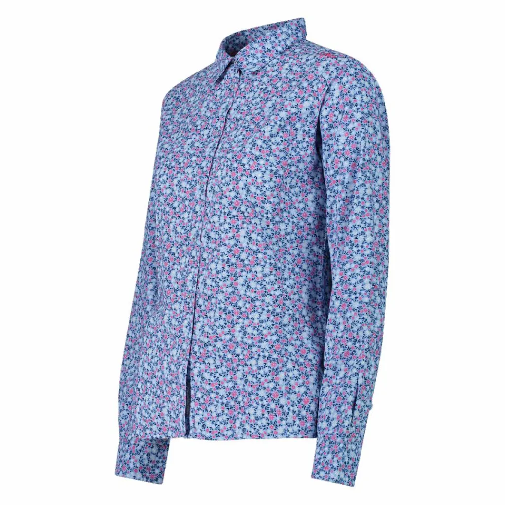 Damen-Langarm-shirt mit geometrischem Druck>CMP Hot