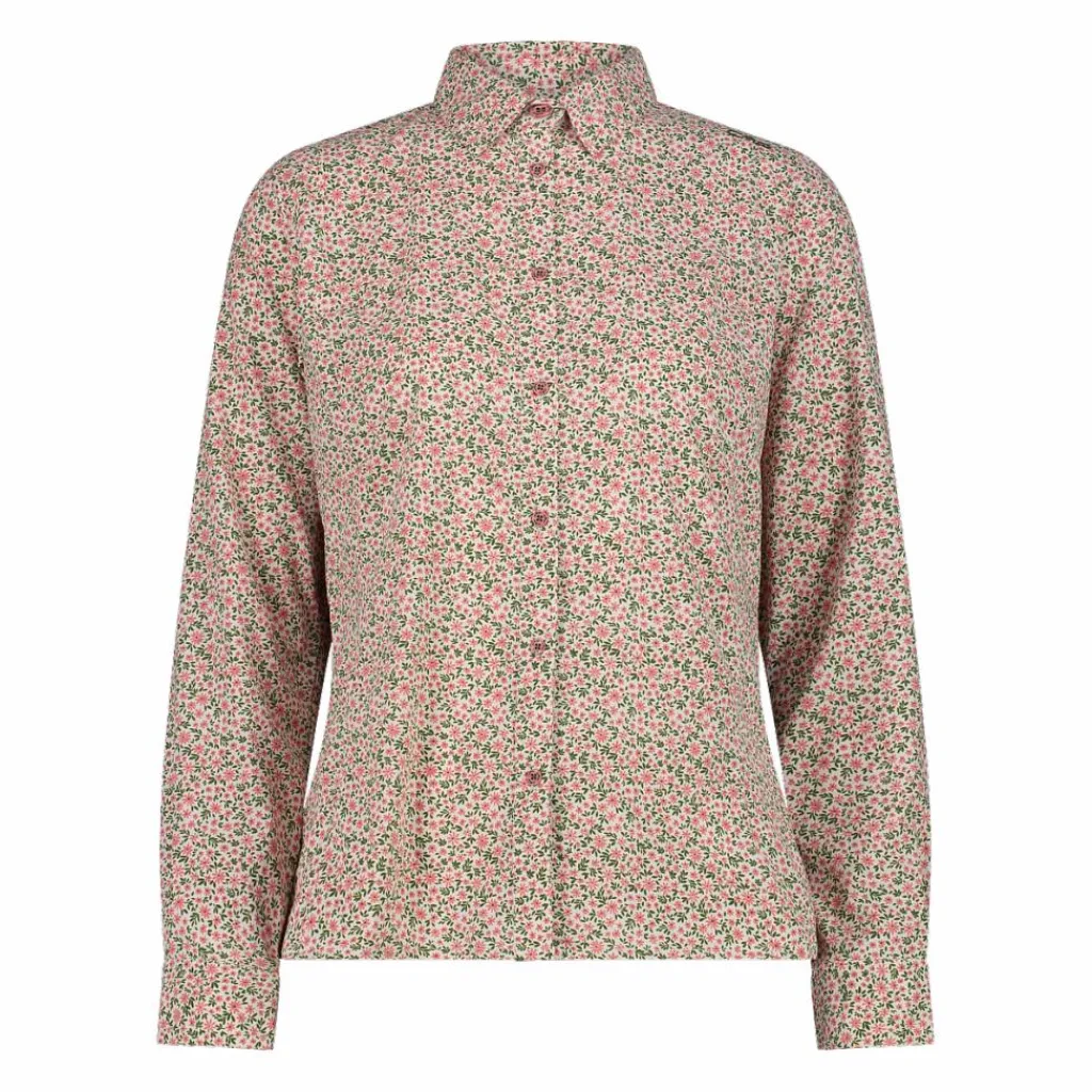 Damen-Langarm-shirt mit geometrischem Druck>CMP Hot