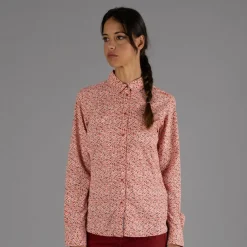 Damen-Langarm-shirt mit geometrischem Druck><noscript><img width=