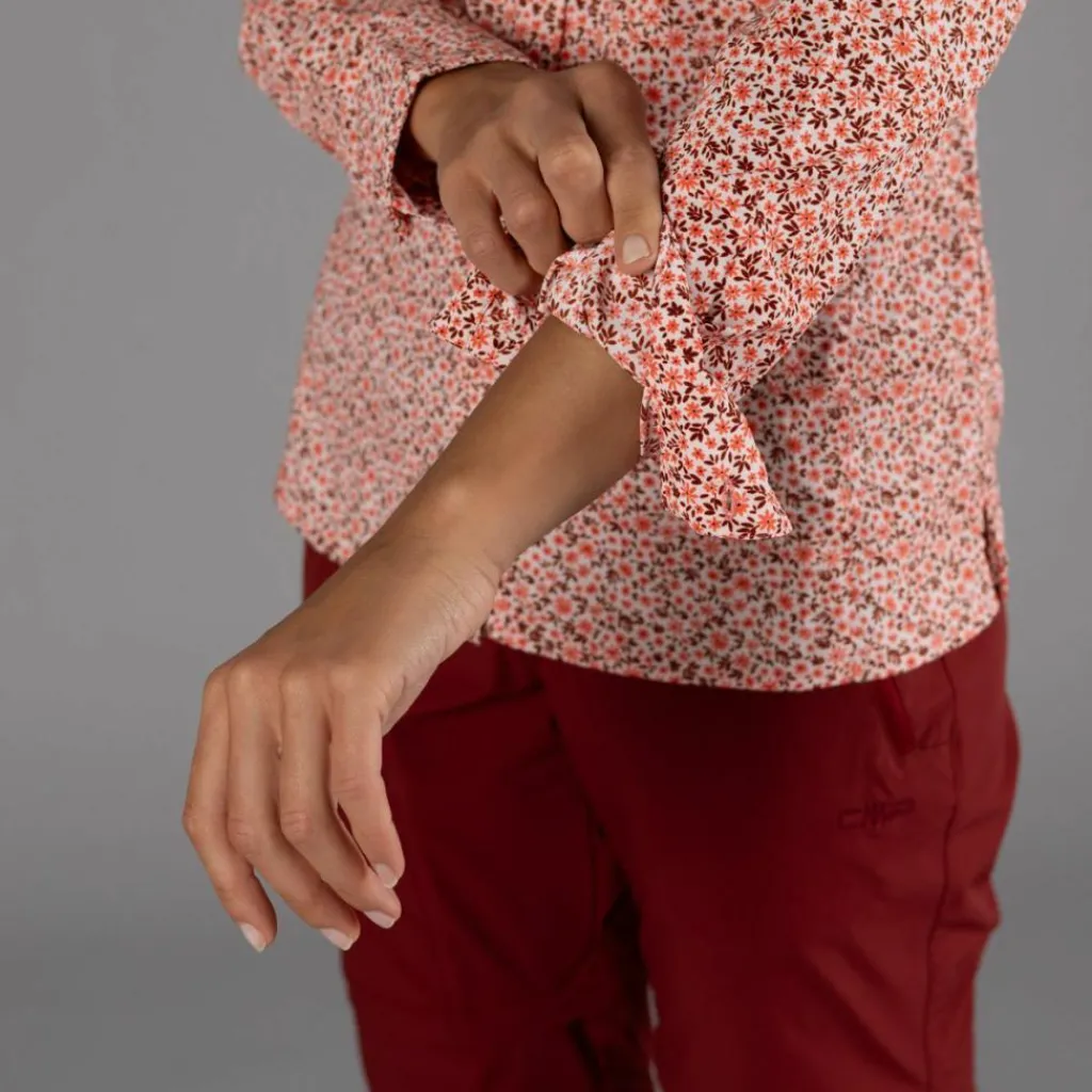 Damen-Langarm-shirt mit geometrischem Druck>CMP Hot