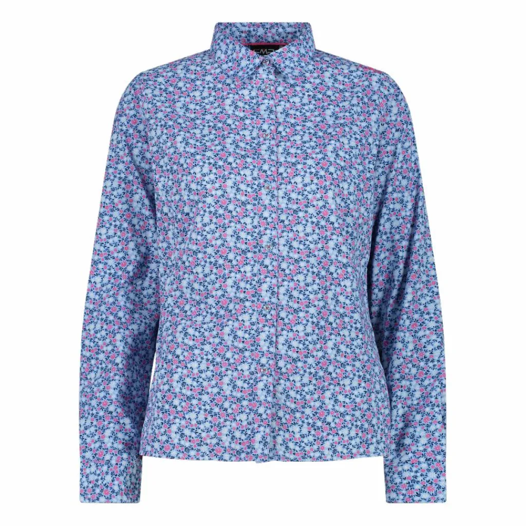 Damen-Langarm-shirt mit geometrischem Druck>CMP Hot