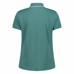 Damen-Poloshirt aus Stretch-Piqué><noscript><img width=