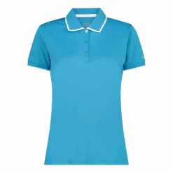 Damen-Poloshirt aus Stretch-Piqué><noscript><img width=