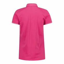 Damen-Poloshirt in Melange-Stretch-Gewebe><noscript><img width=