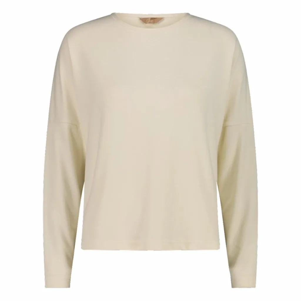 Damenpullover mit Bateau-Ausschnitt aus meliertem Jersey>CMP New