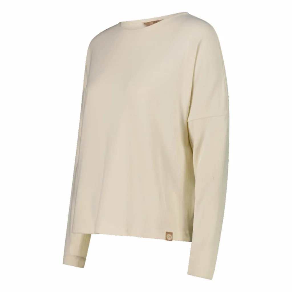 Damenpullover mit Bateau-Ausschnitt aus meliertem Jersey>CMP New