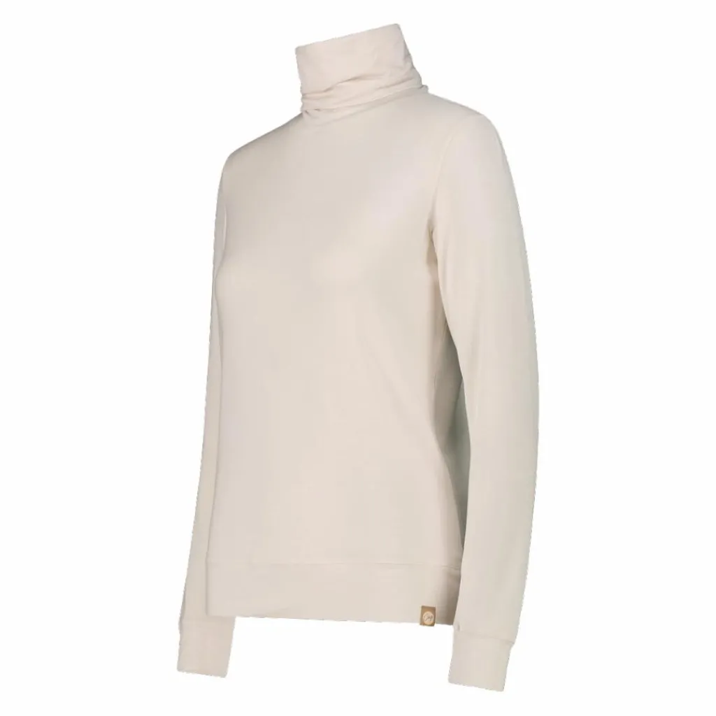 Damenpullover mit Rollkragen aus Light Tencel Merino>CMP