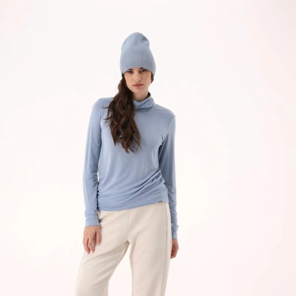 Damenpullover mit Rollkragen aus Light Tencel Merino>CMP