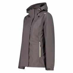 Damen-Regenjacke mit abnehmbarer Kapuze><noscript><img width=
