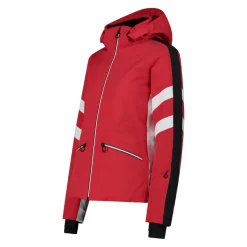Damen-Skijacke aus Twill mit abnehmbarer Kapuze><noscript><img width=