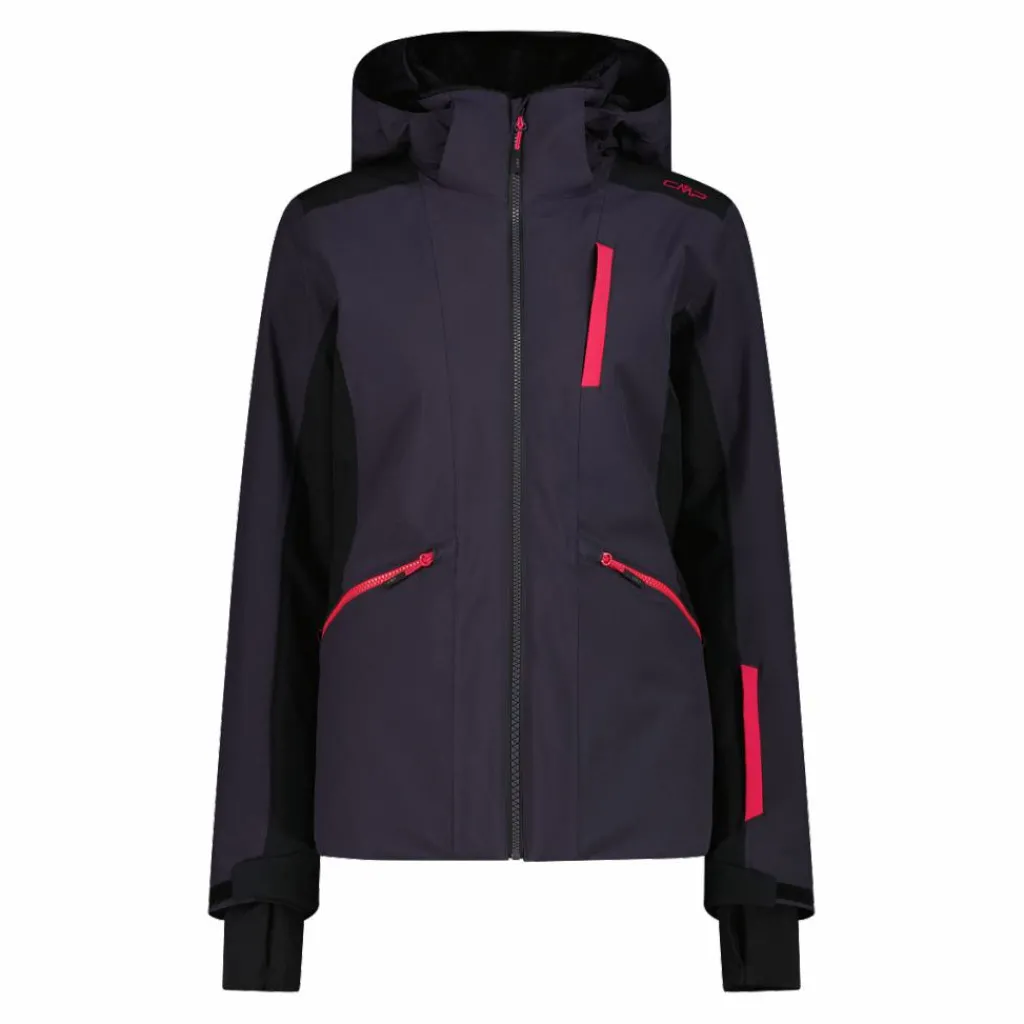 Damen-Skijacke aus 4-Way-Stretchgewebe mit abnehmbarer Kapuze>CMP Discount