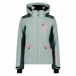 Damen-Skijacke aus 4-Way-Stretchgewebe mit abnehmbarer Kapuze><noscript><img width=