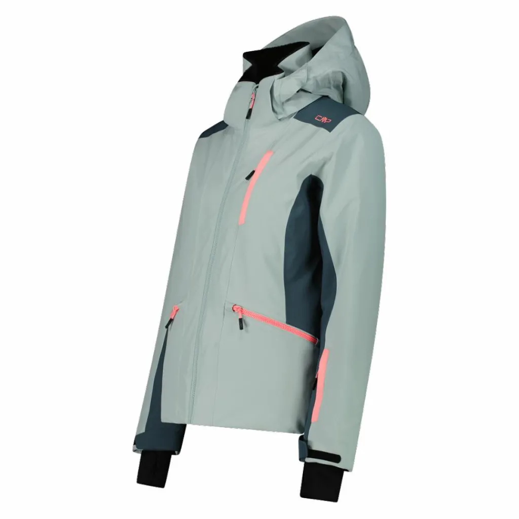 Damen-Skijacke aus 4-Way-Stretchgewebe mit abnehmbarer Kapuze>CMP Discount