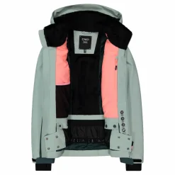 Damen-Skijacke aus 4-Way-Stretchgewebe mit abnehmbarer Kapuze><noscript><img width=