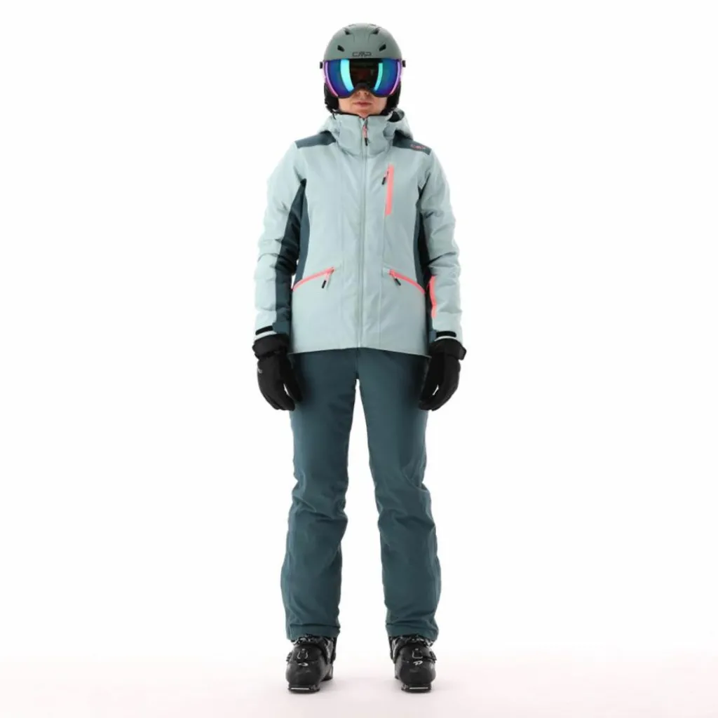 Damen-Skijacke aus 4-Way-Stretchgewebe mit abnehmbarer Kapuze>CMP Discount