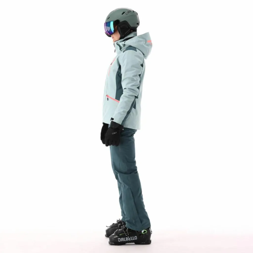 Damen-Skijacke aus 4-Way-Stretchgewebe mit abnehmbarer Kapuze>CMP Discount