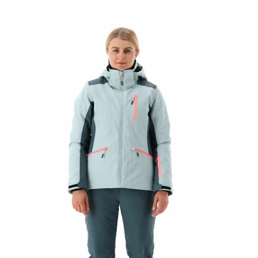 Damen-Skijacke aus 4-Way-Stretchgewebe mit abnehmbarer Kapuze>CMP Discount