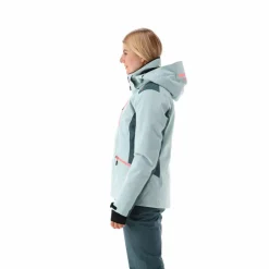 Damen-Skijacke aus 4-Way-Stretchgewebe mit abnehmbarer Kapuze><noscript><img width=