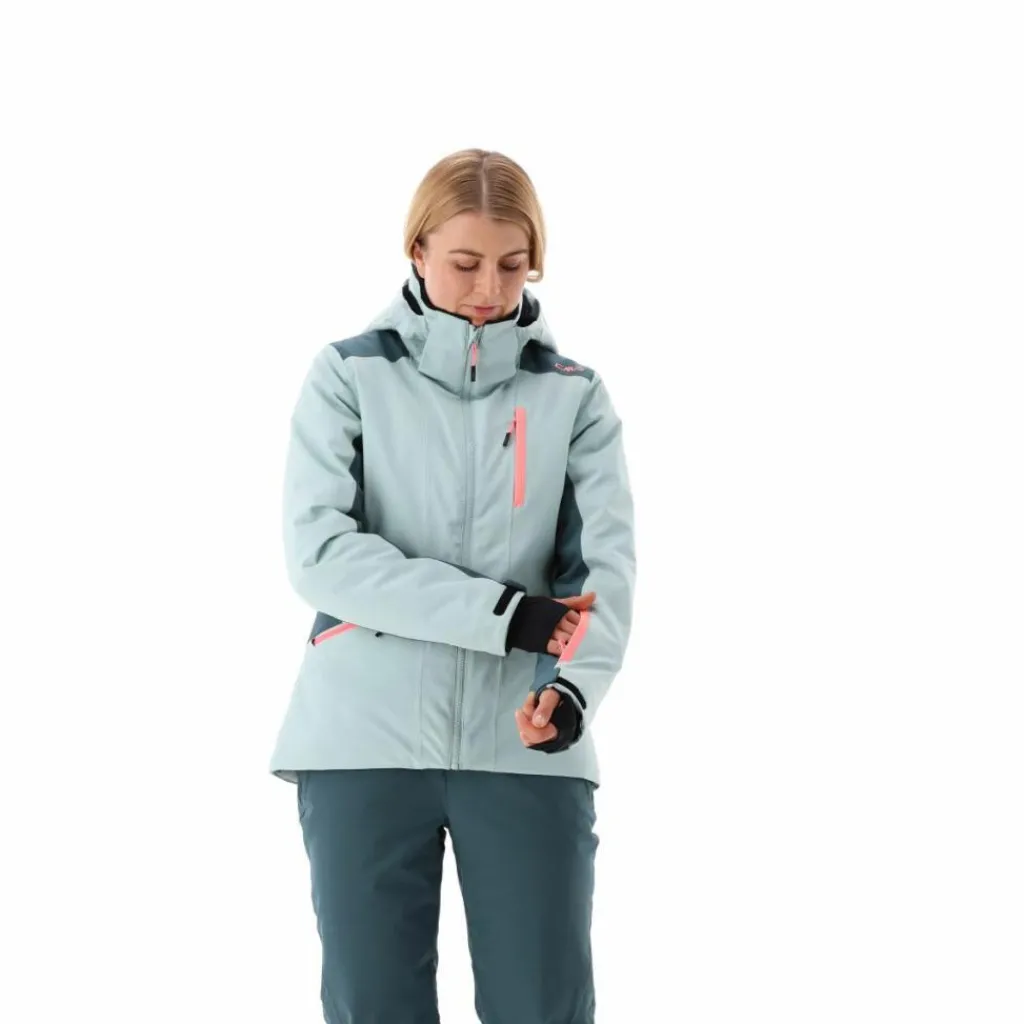 Damen-Skijacke aus 4-Way-Stretchgewebe mit abnehmbarer Kapuze>CMP Discount