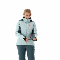 Damen-Skijacke aus 4-Way-Stretchgewebe mit abnehmbarer Kapuze><noscript><img width=