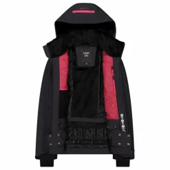 Damen-Skijacke aus 4-Way-Stretchgewebe mit abnehmbarer Kapuze><noscript><img width=
