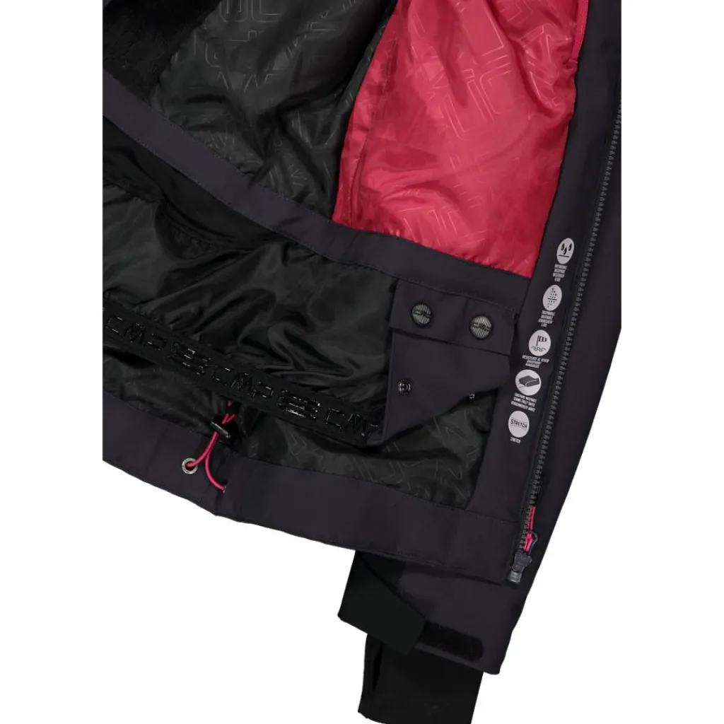 Damen-Skijacke aus 4-Way-Stretchgewebe mit abnehmbarer Kapuze>CMP Discount