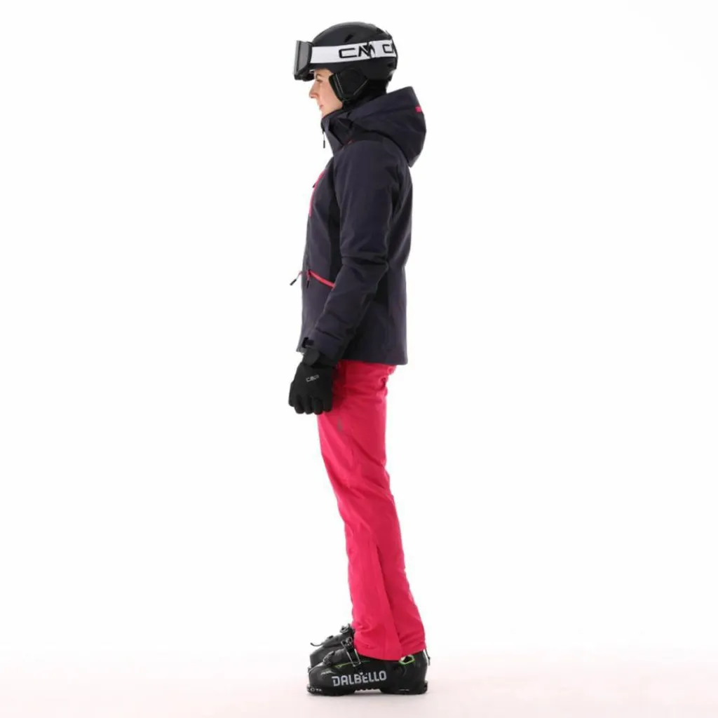 Damen-Skijacke aus 4-Way-Stretchgewebe mit abnehmbarer Kapuze>CMP Discount