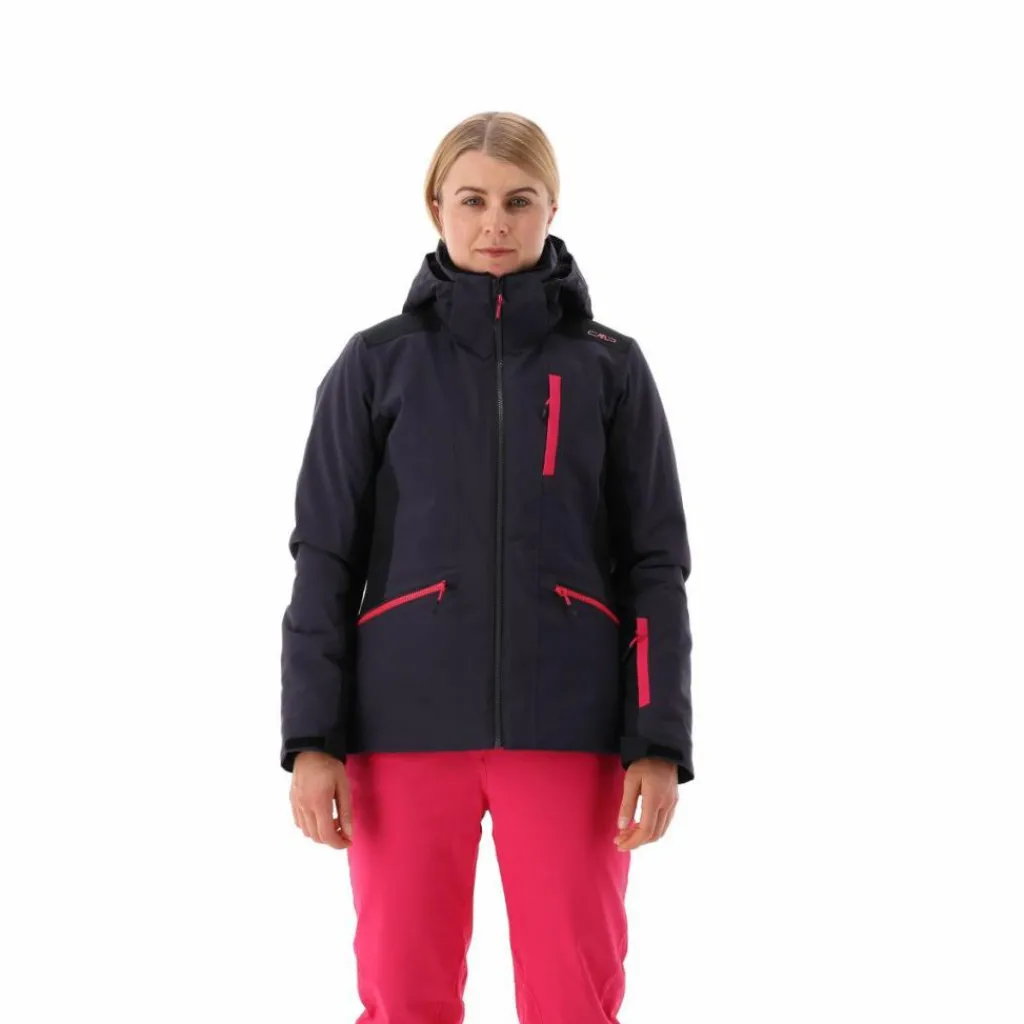 Damen-Skijacke aus 4-Way-Stretchgewebe mit abnehmbarer Kapuze>CMP Discount