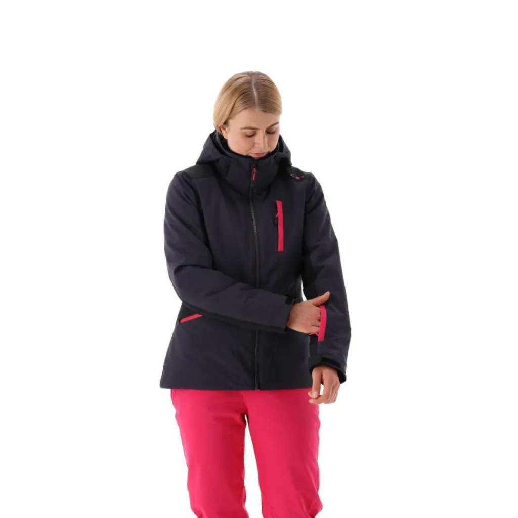 Damen-Skijacke aus 4-Way-Stretchgewebe mit abnehmbarer Kapuze>CMP Discount