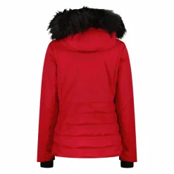 Damen-Skijacke mit abnehmbarer Kapuze aus Kunstfell>CMP Discount