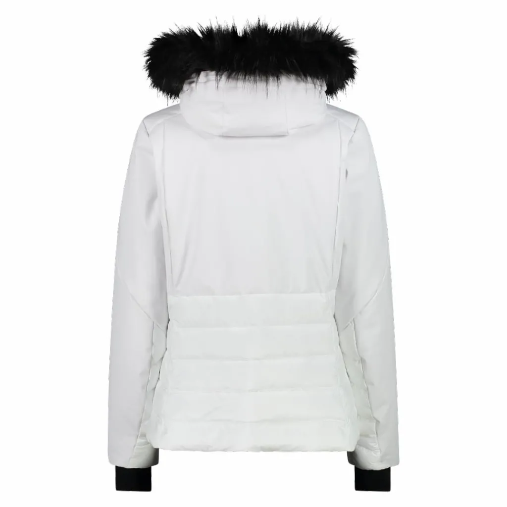 Damen-Skijacke mit abnehmbarer Kapuze aus Kunstfell>CMP Discount