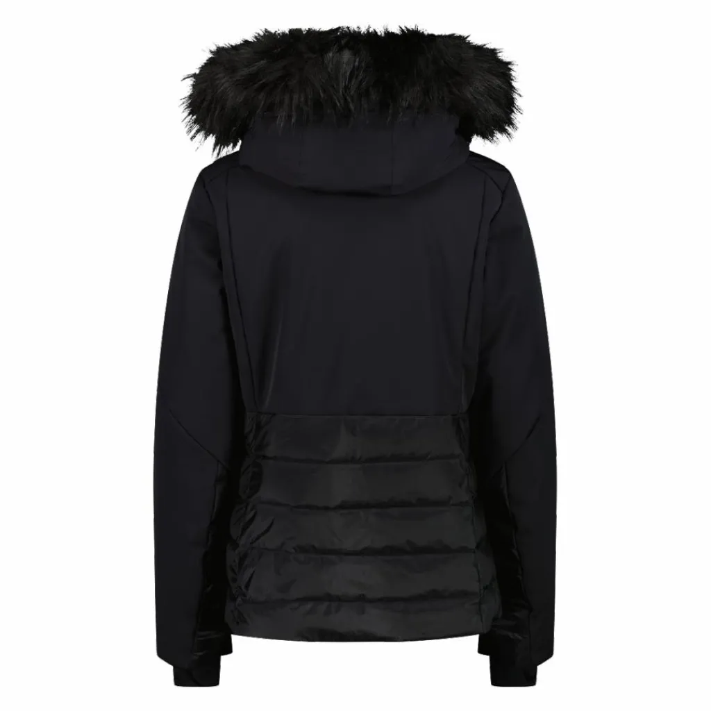 Damen-Skijacke mit abnehmbarer Kapuze aus Kunstfell>CMP Discount