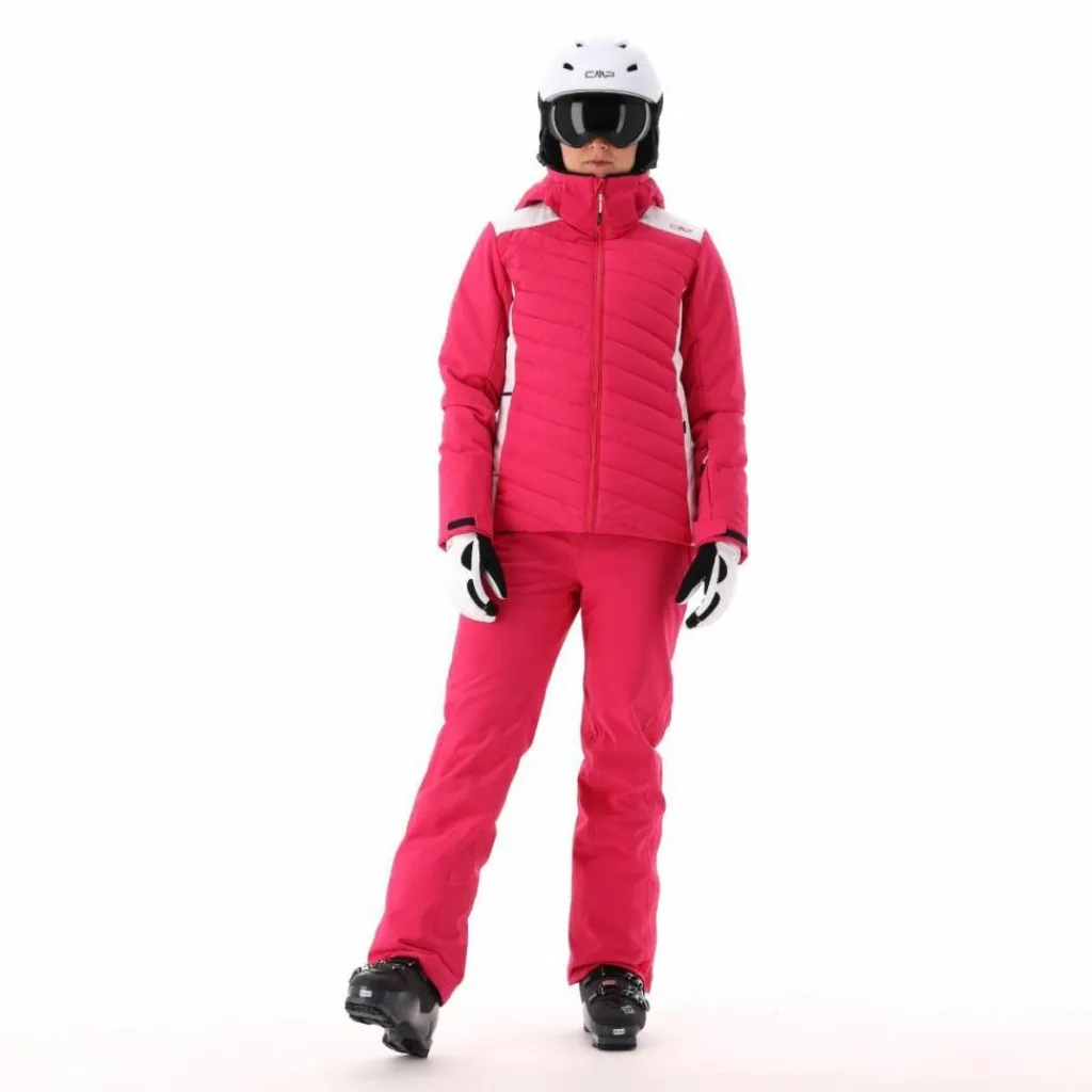 Damen-Skijacke mit diagonalen Steppnähten>CMP Hot