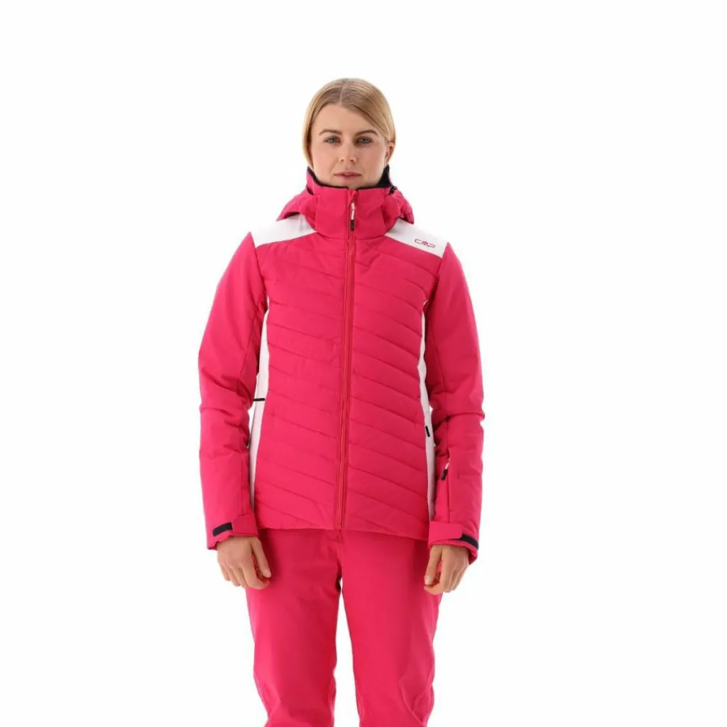 Damen-Skijacke mit diagonalen Steppnähten>CMP Hot