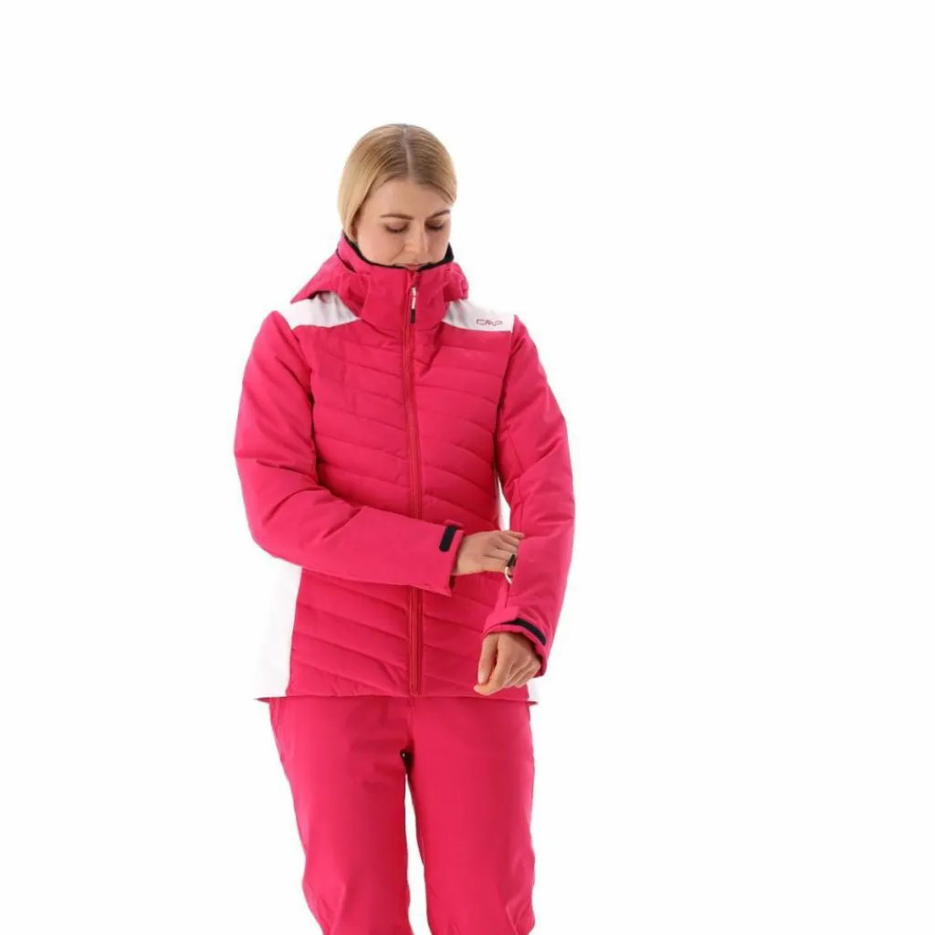 Damen-Skijacke mit diagonalen Steppnähten>CMP Hot