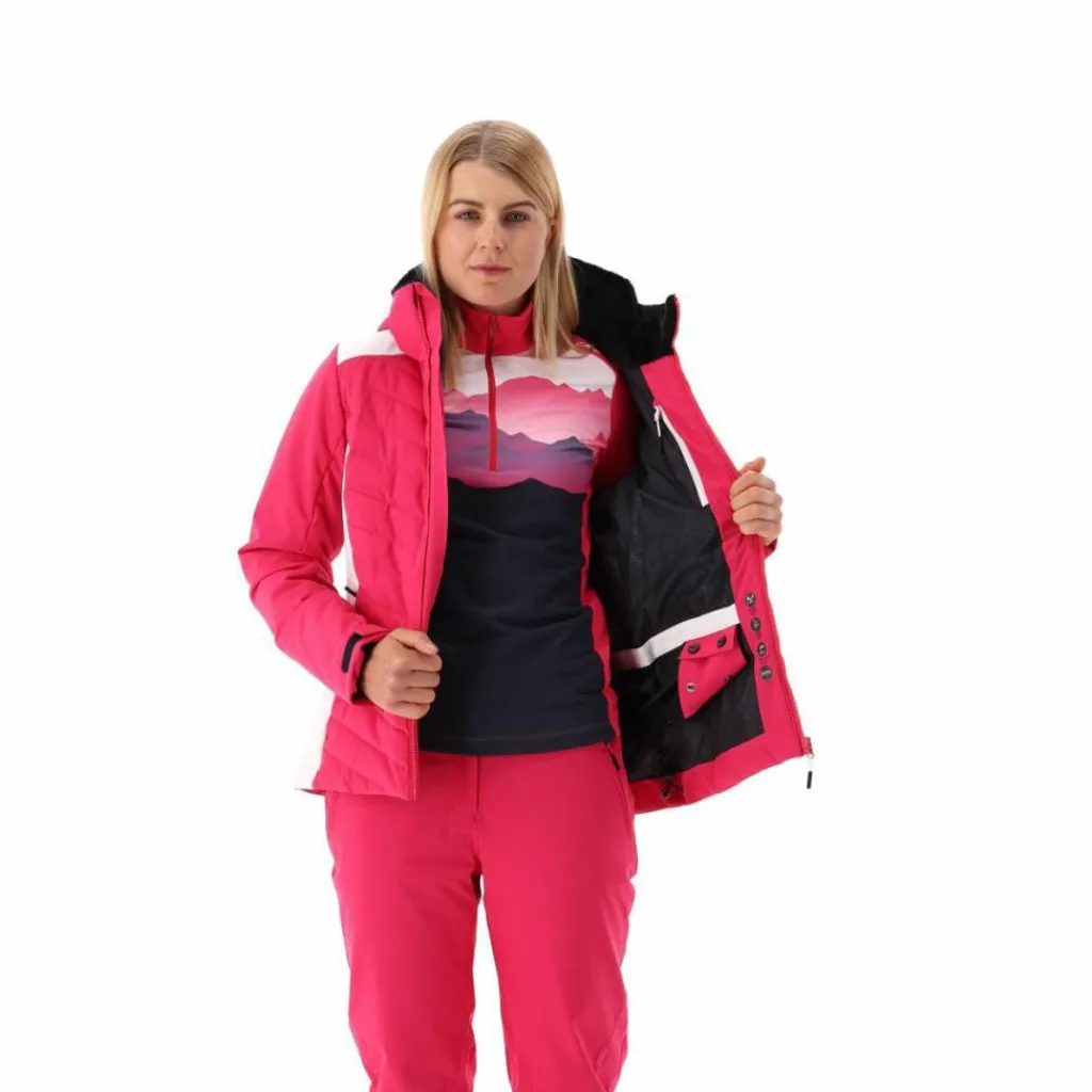Damen-Skijacke mit diagonalen Steppnähten>CMP Hot