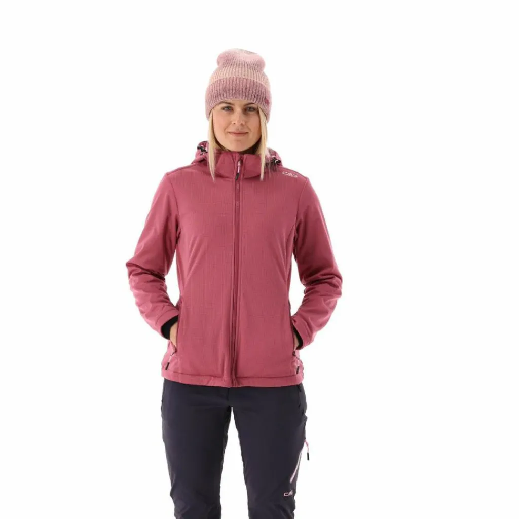 Damen-Softshelljacke mit abnehmbarer Kapuze>CMP Outlet