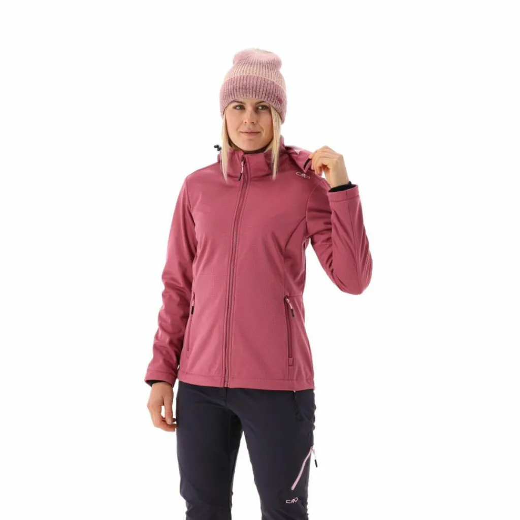 Damen-Softshelljacke mit abnehmbarer Kapuze>CMP Outlet