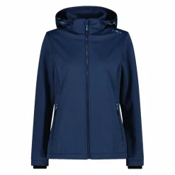 Damen-Softshelljacke mit abnehmbarer Kapuze><noscript><img width=