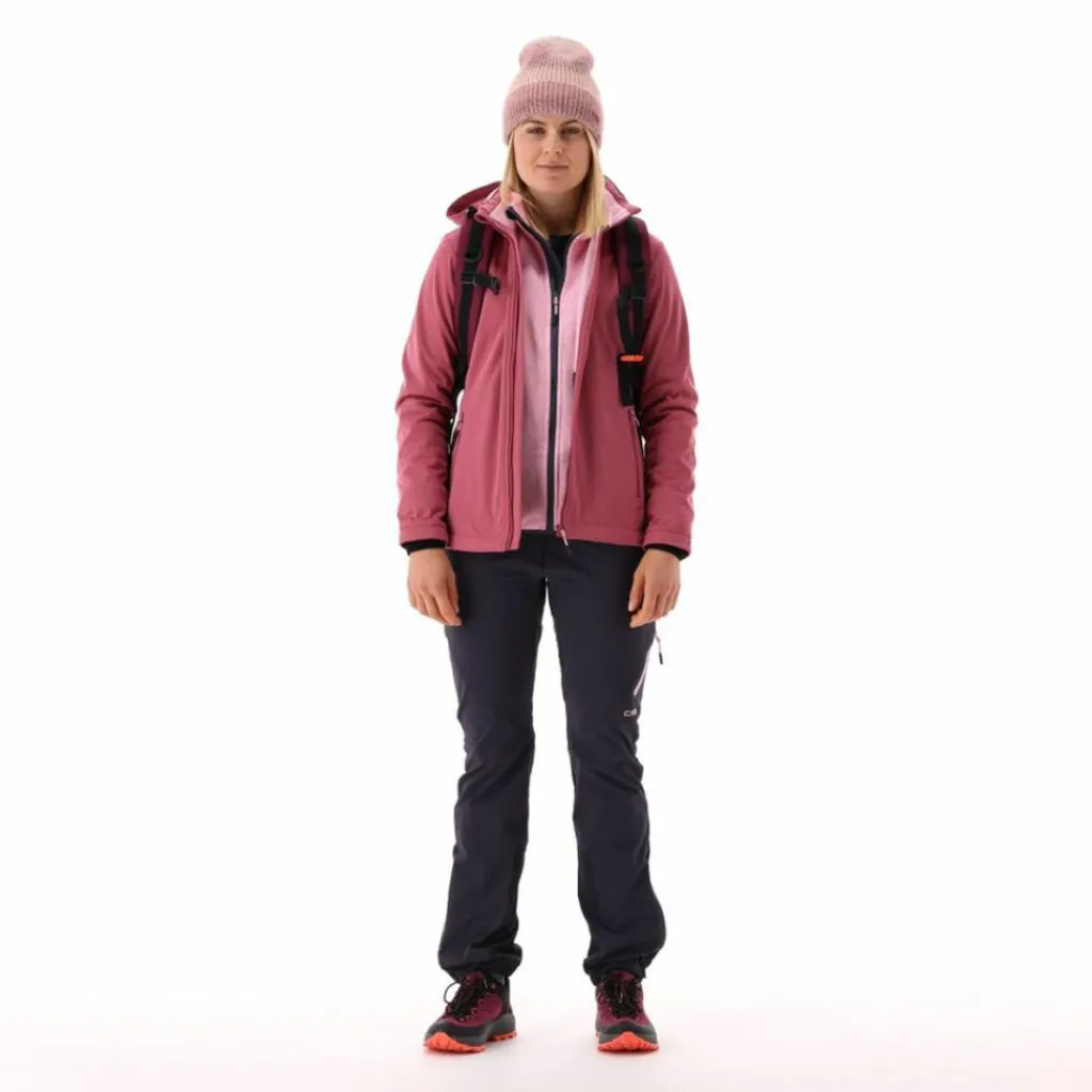 Damen-Softshelljacke mit abnehmbarer Kapuze>CMP Outlet