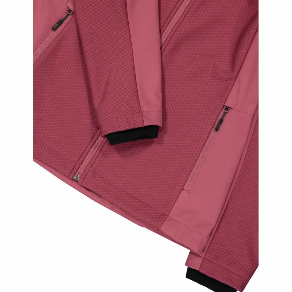 Damen-Softshelljacke mit Kapuze mit Wabenstruktur>CMP Hot