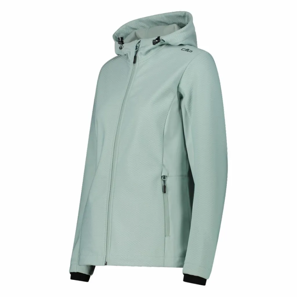 Damen-Softshelljacke mit Kapuze mit Wabenstruktur>CMP Hot